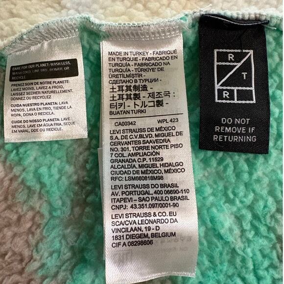 Levi's Multicolor Atlas Full Zip Sherpa Sweatshirt Size XS - Picture 6 of 9